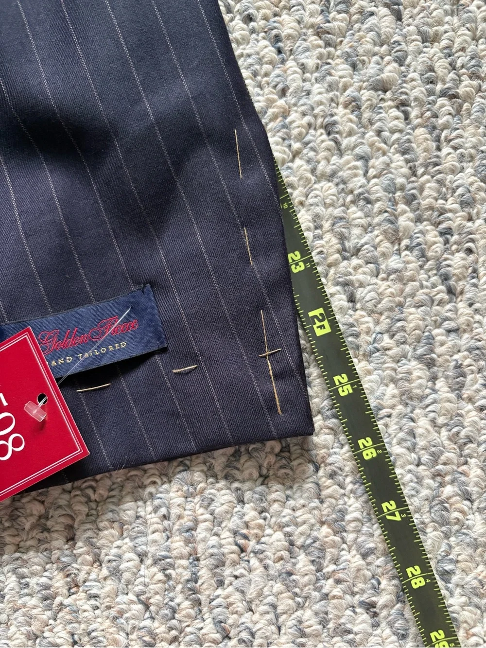 Brooks Brothers Navy Pinstripe Two-Button Sport Coat